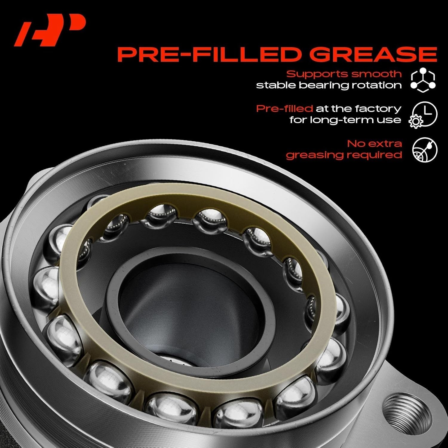 Front Right Steering Knuckle & Wheel Bearing Hub Assembly Compatible Steering