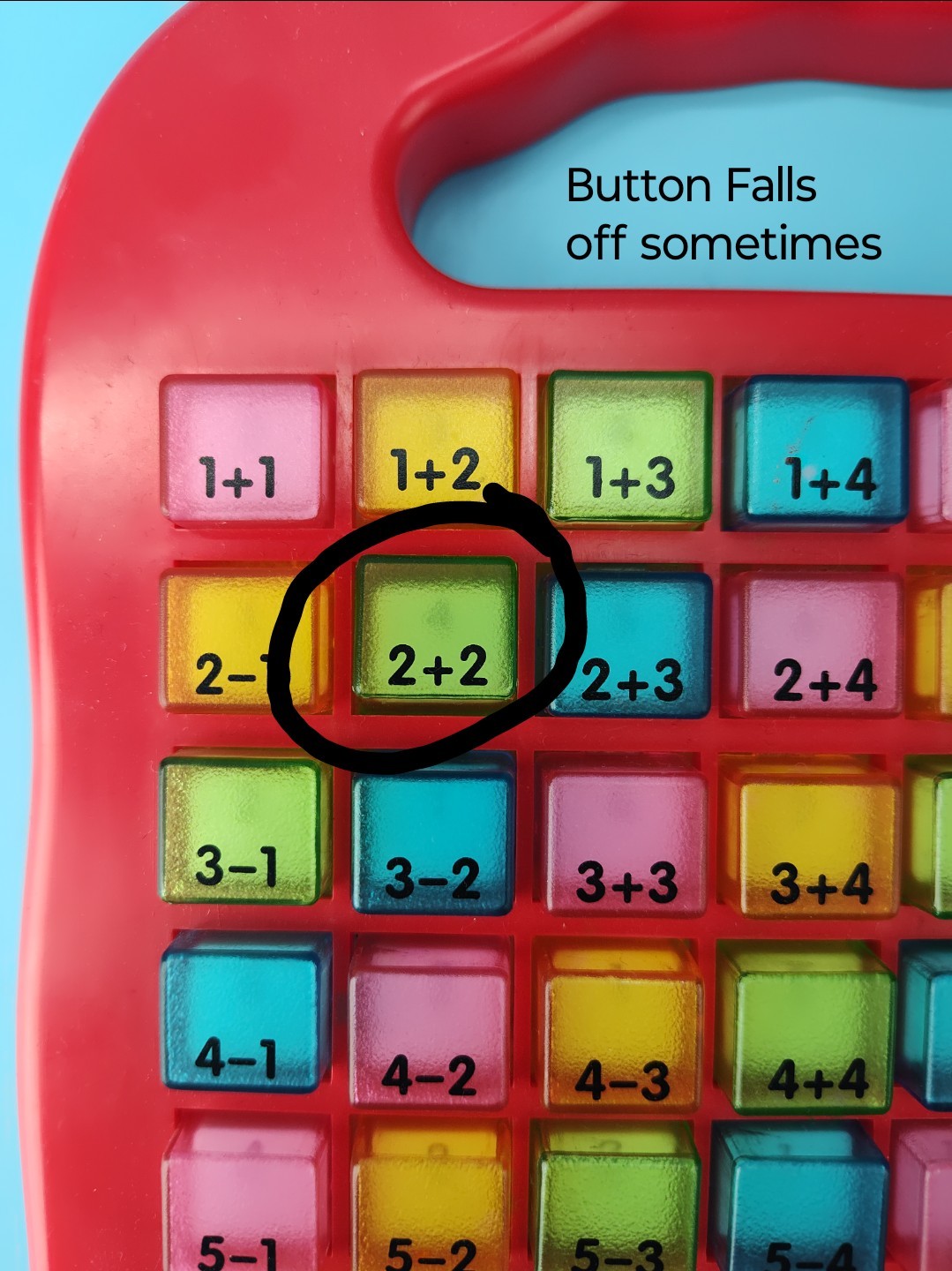 Push & Learn Colorful Math Addition / Subtraction Educational Learning Toy