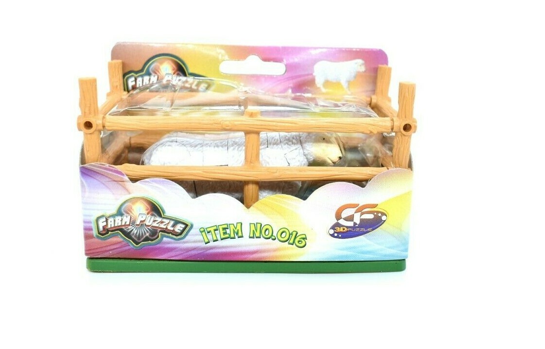 Sheep Plastic Replica 3D Puzzle 3″ – F3037 B334