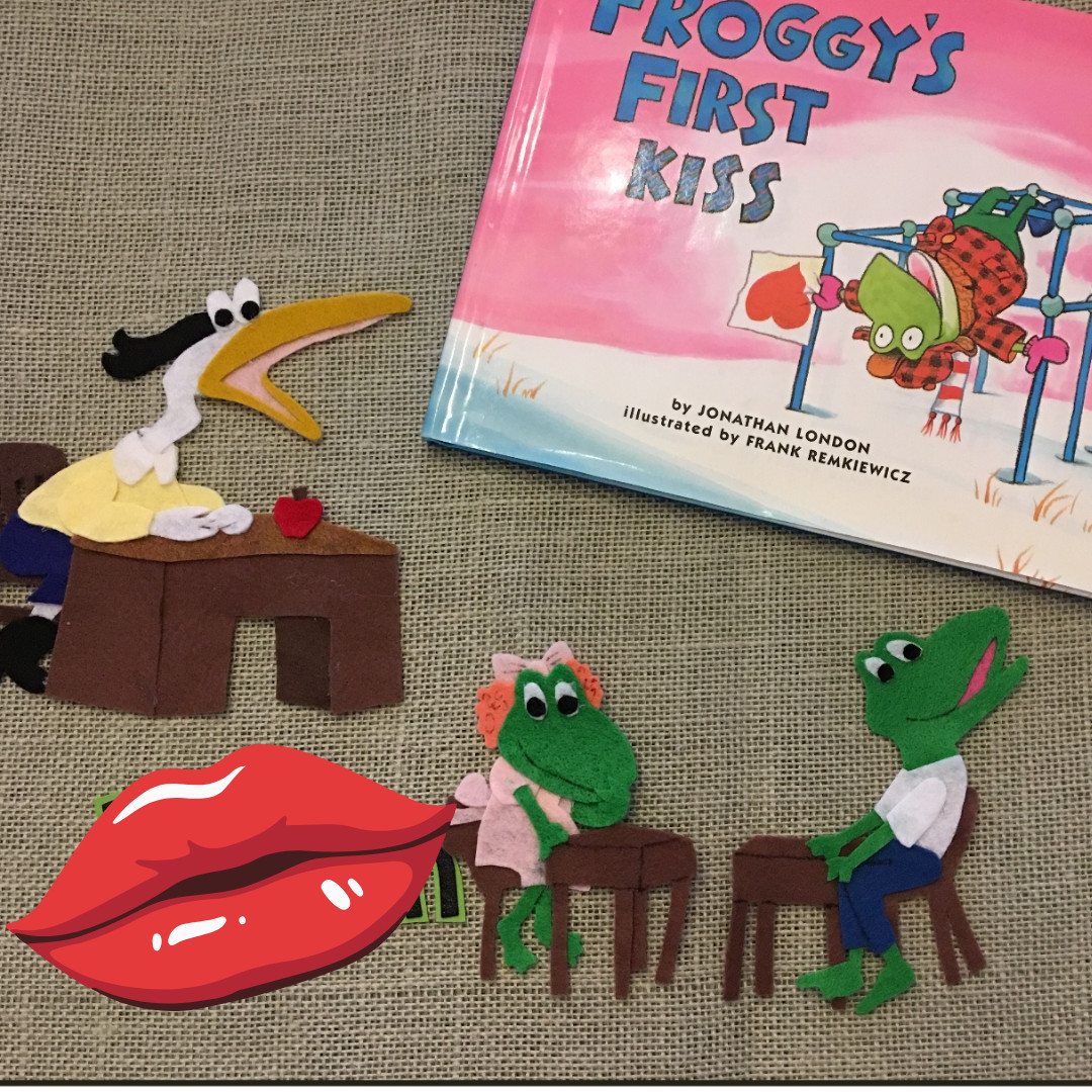 Froggy’s First Kiss Felt Set for Valentine’s Day Storytelling Fun