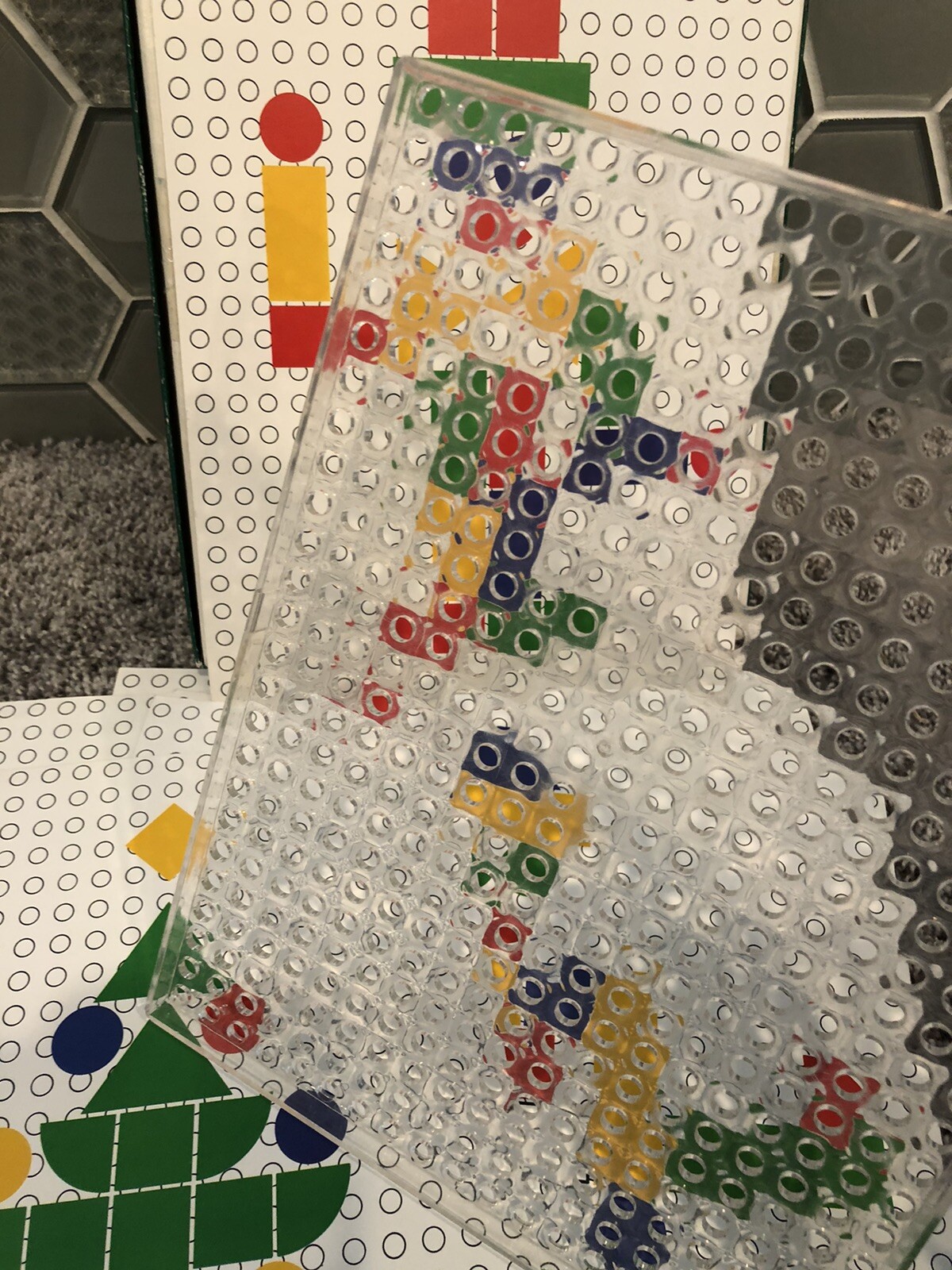 Vintage Fernand Nathan Crystal Geometric Shape Forms 1982 RARE Home School Learn