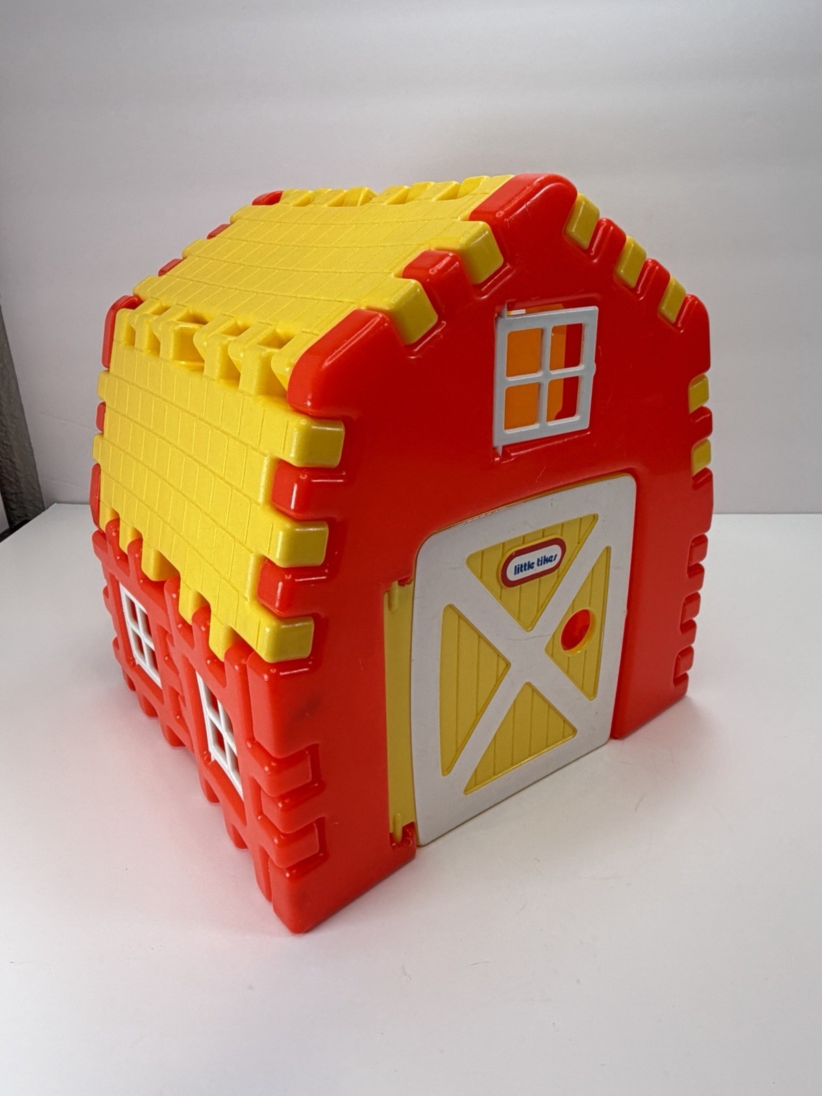 Vintage 1980s Little Tikes Wee Waffles Barn Farm Playhouse Folding Building
