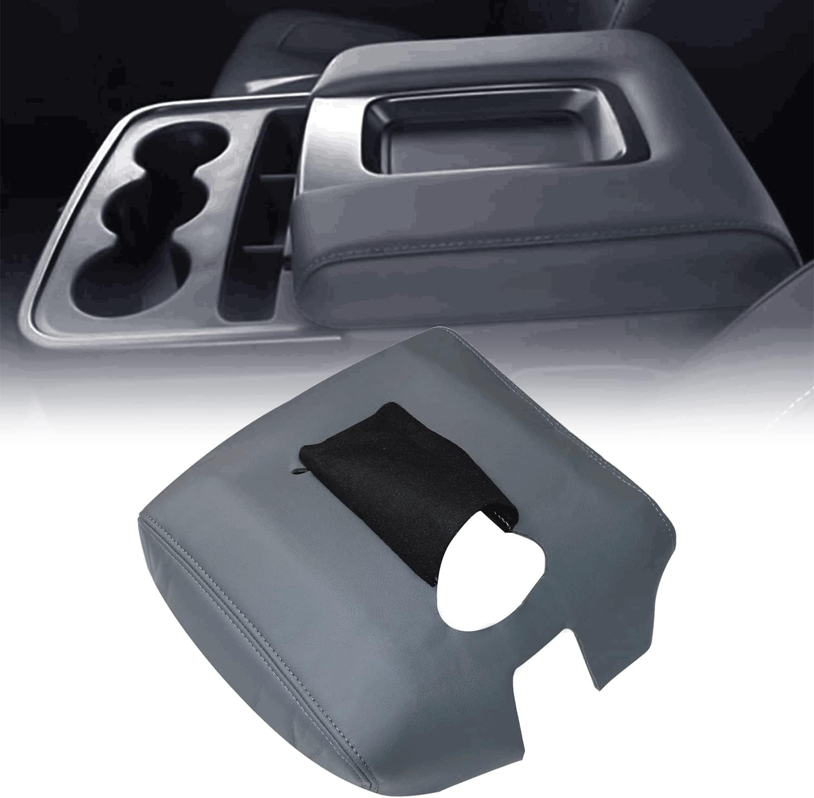 SecosAutoparts 2014-2018 Center Console Armrest Cover Lid for Chevy Silverado…
