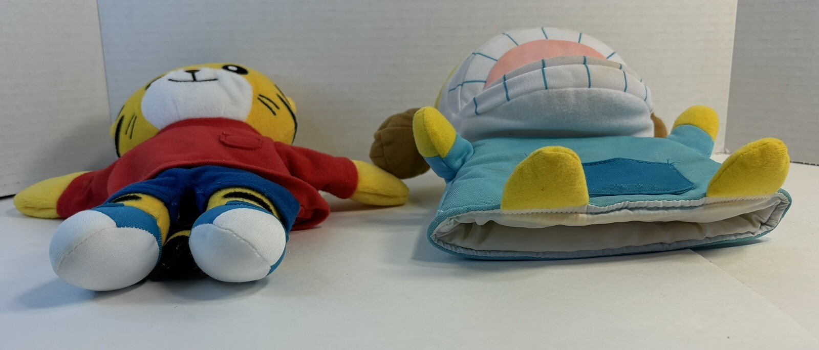 2 Benesse Hand Puppet Lot Plush Japanese Anime