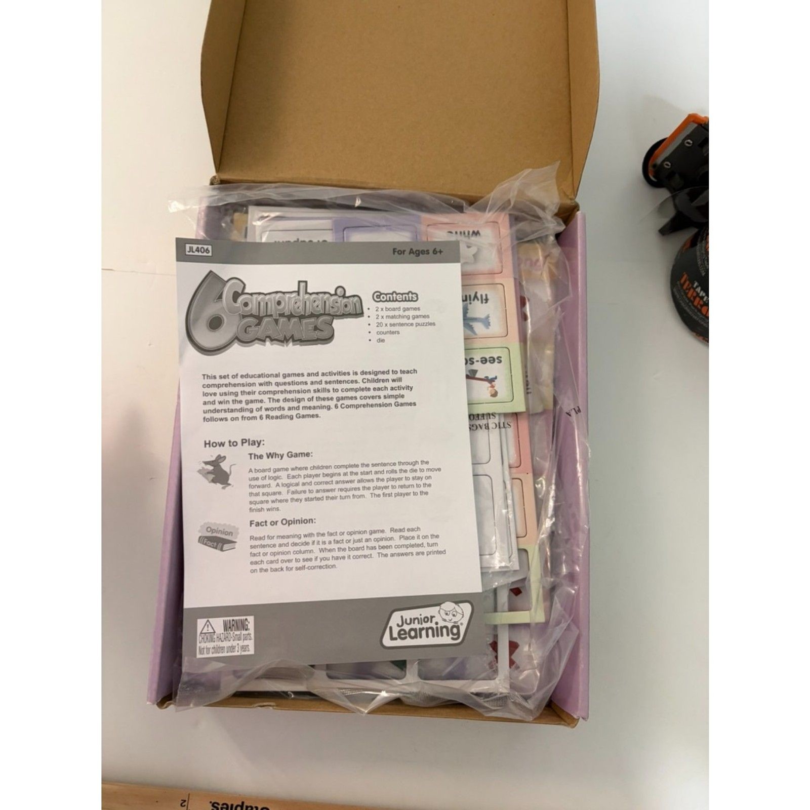 6 comprehension games by Jr Learning