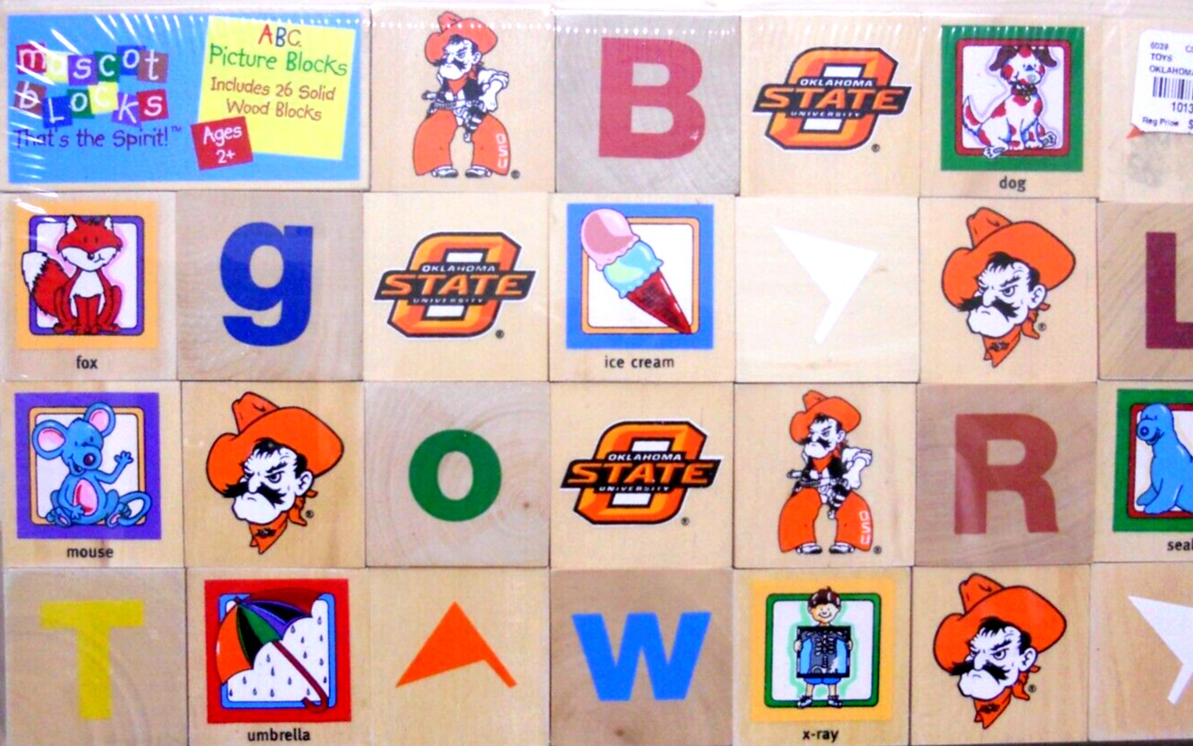 Kiddie Christmas! OSU Toddler! Brand New! 26 Solid Wood Picture Blocks! Ages 2+!