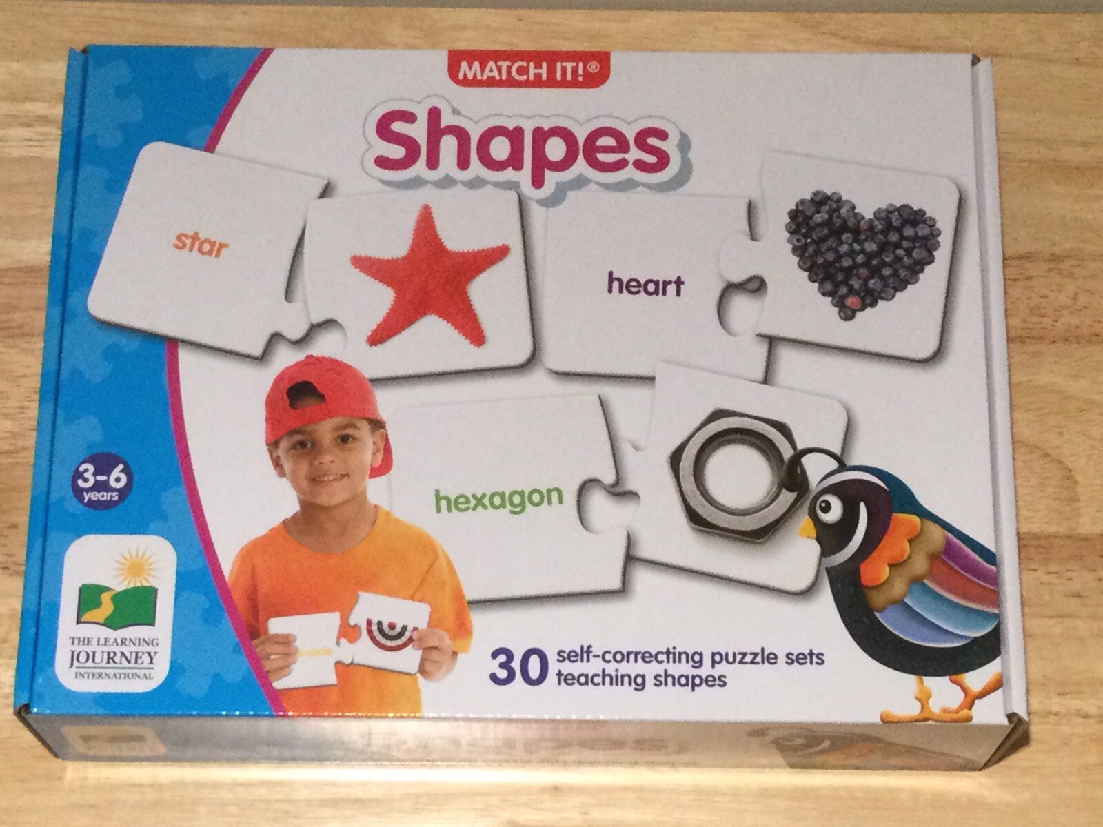 Match It! Shapes – 30 Self-Correcting Puzzle Sets Teaching Shapes – 3+