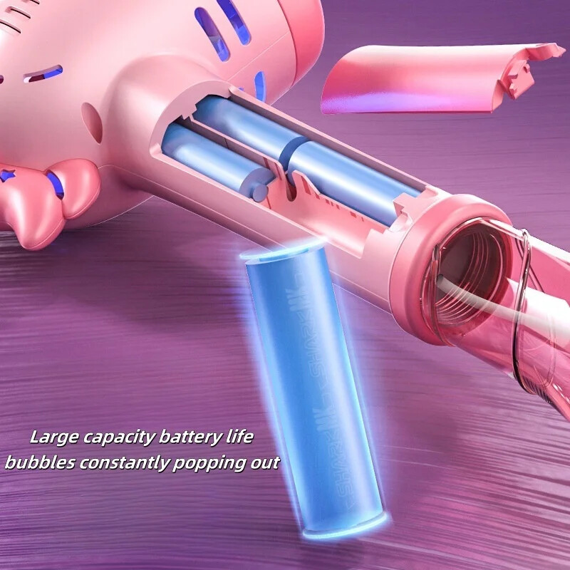 Unicorn Automatic Bubble Maker Gun for Girls Princess Cute Summer Toy Gift