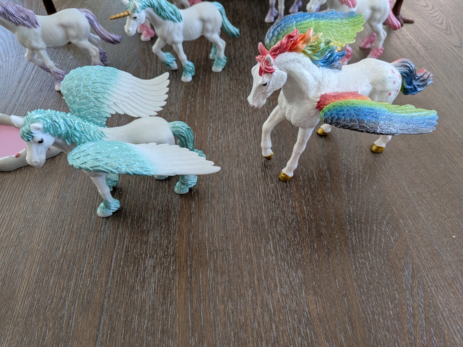 Lakeshore Fantasy Adventure Backpack Fold Out Scene Unicorns W/ 7 Pegasus Horses