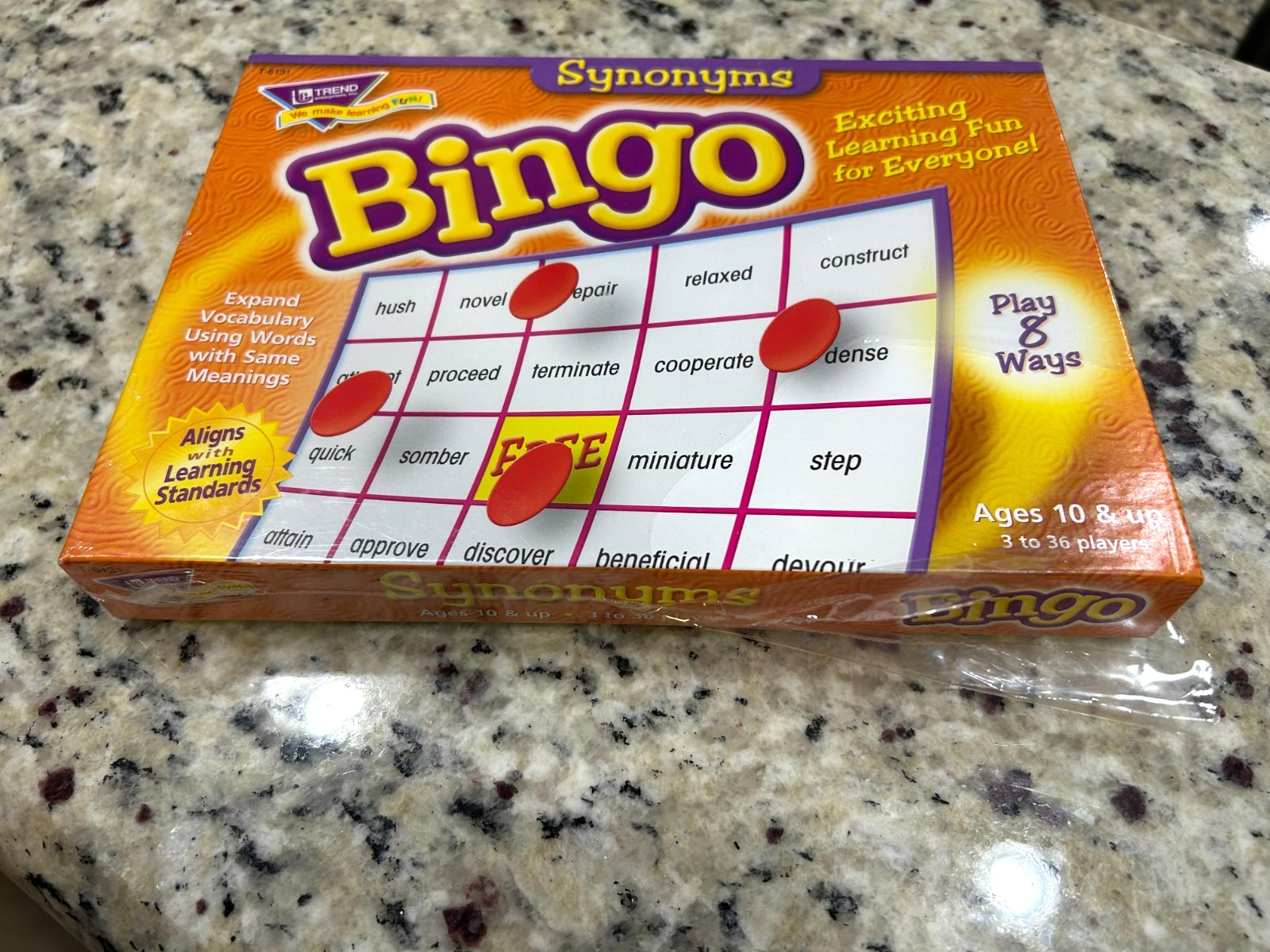 Trend Enterprises Synonyms Bingo Educational Game – NEW