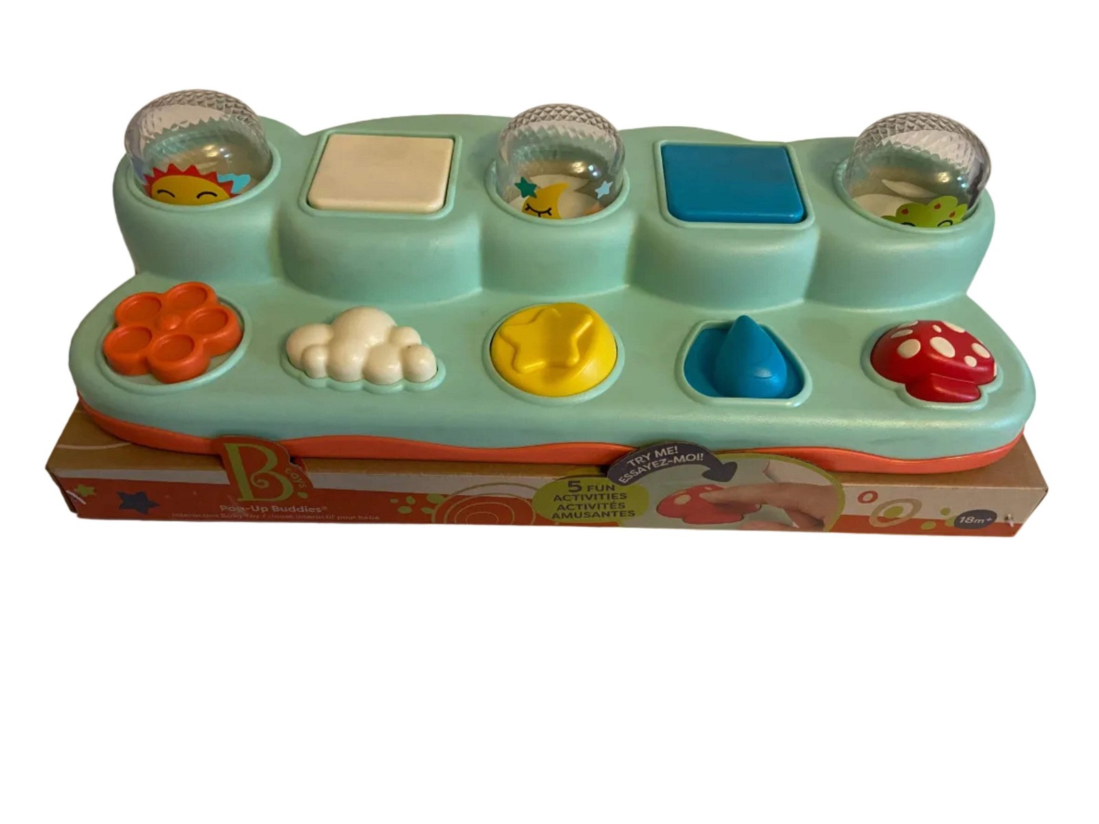 B. toys – Interactive Toy – Pop-Up Buddies: Educational Baby & Toddler Toy for M