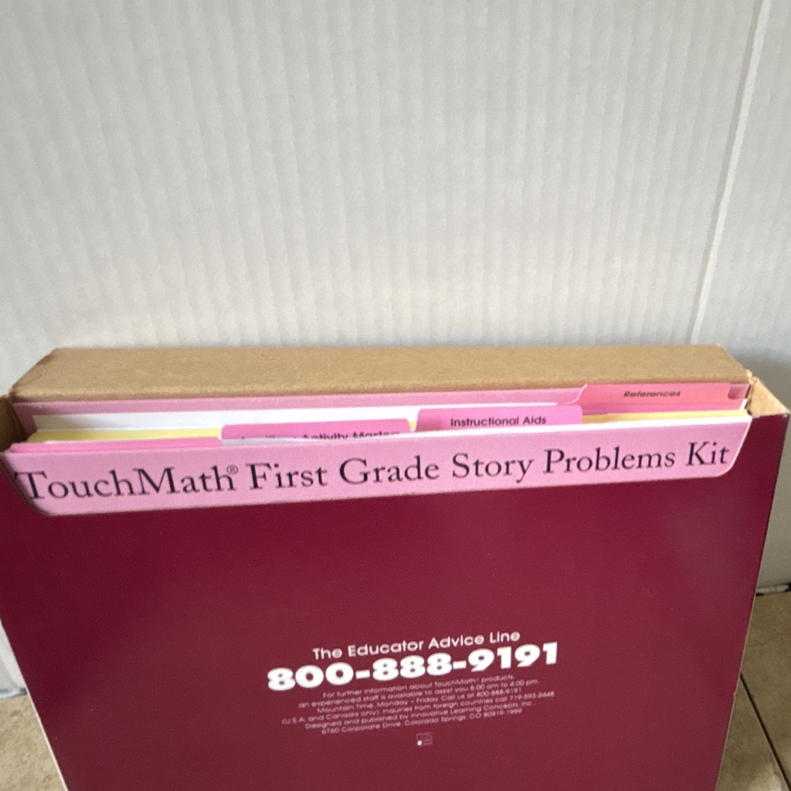 TouchMath First Grade Story Problems Kit TM751 Mathematics Educational Kit –