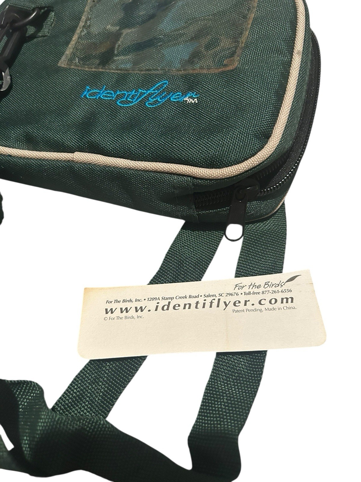 Identifyler Green Zip Travel Case And Three Bird Identifying Cards