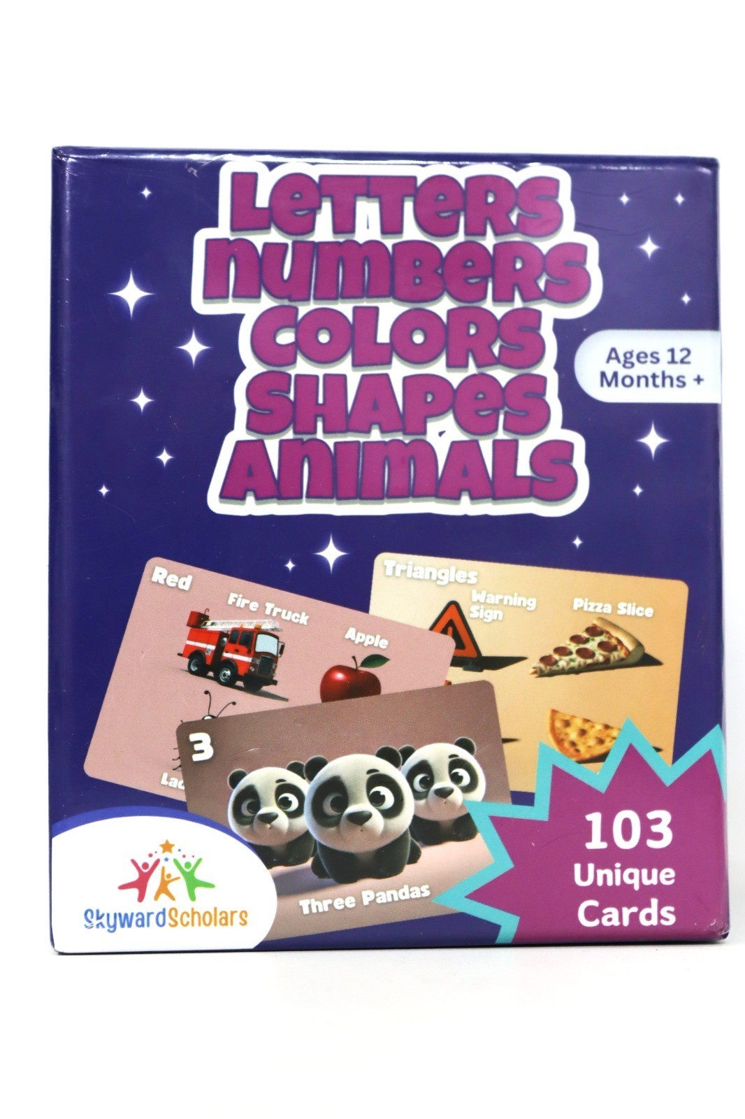 Flashcards for Toddlers Letters Numbers Colors Shapes & Animals 12 Months Plus