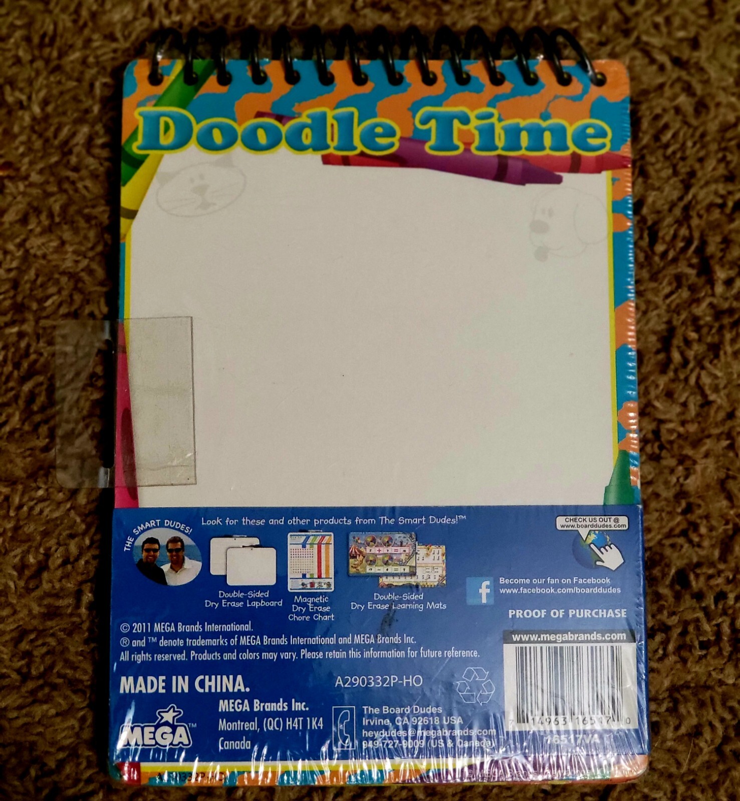 Dry Erase Printing & Numbers Learning Book- Works With Crayons Too!, NIP