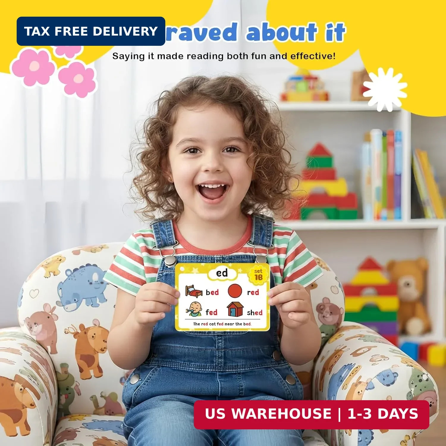Phonics Flash Cards, Sight Words Flash Cards for Kindergarten, Learn to Read in