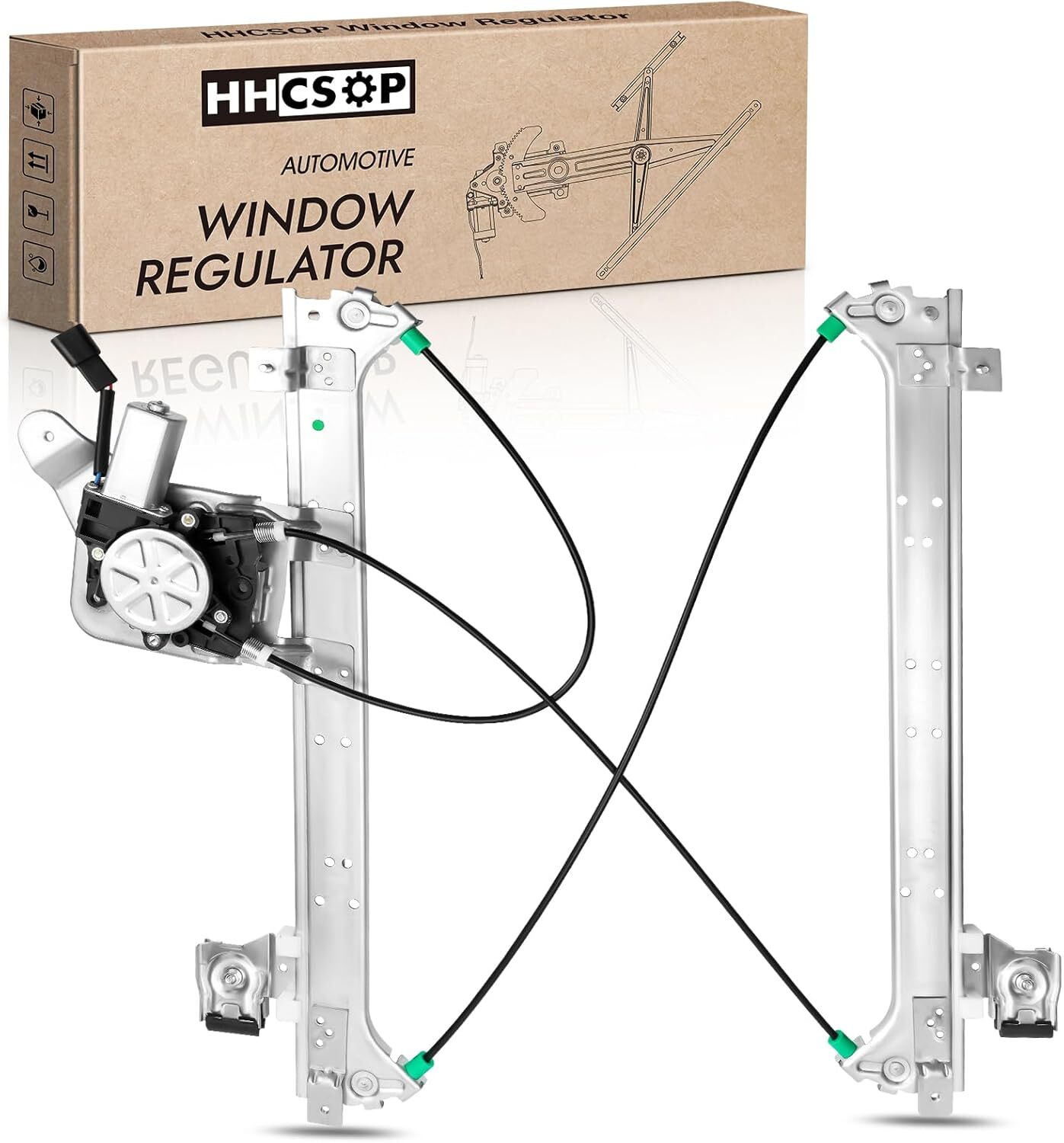 Rear Left Driver Side Power Window Regulator with Motor Compatible with 2000