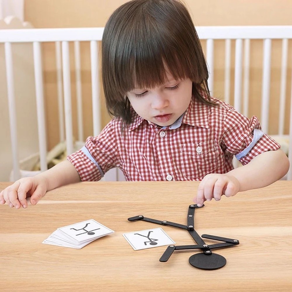 Montessori Educational Puzzle Board Early Learning Kids Preschool Fine Motor Toy