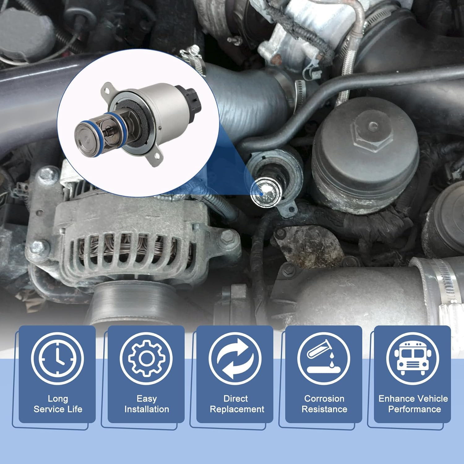 New Diesel Valve Power Stroke EGR4479 5C3Z9F452AA Replacement for Ford 6.0L 2004