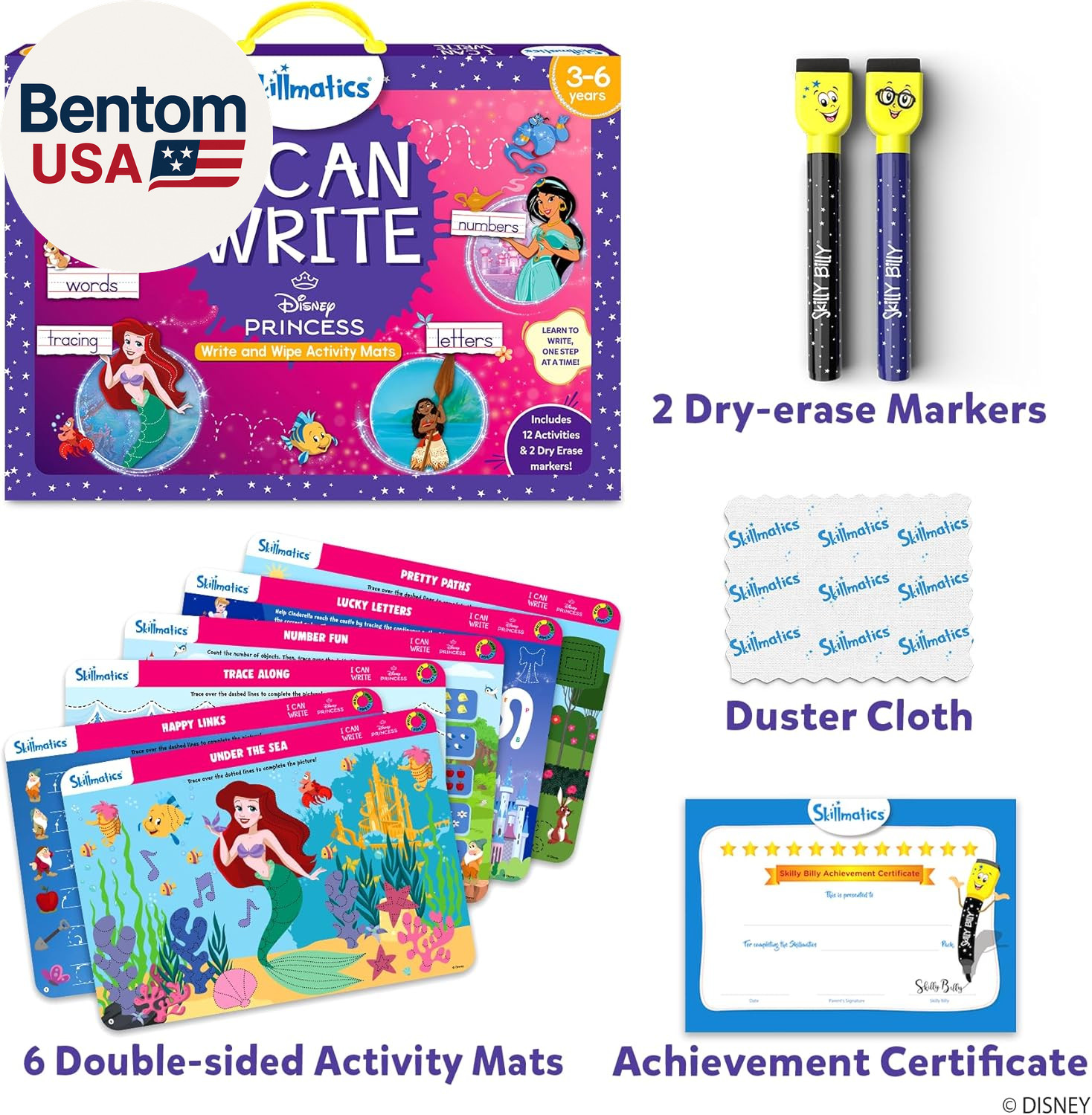 I Can Write Disney Princess – Reusable Preschool Learning Activities, Educationa