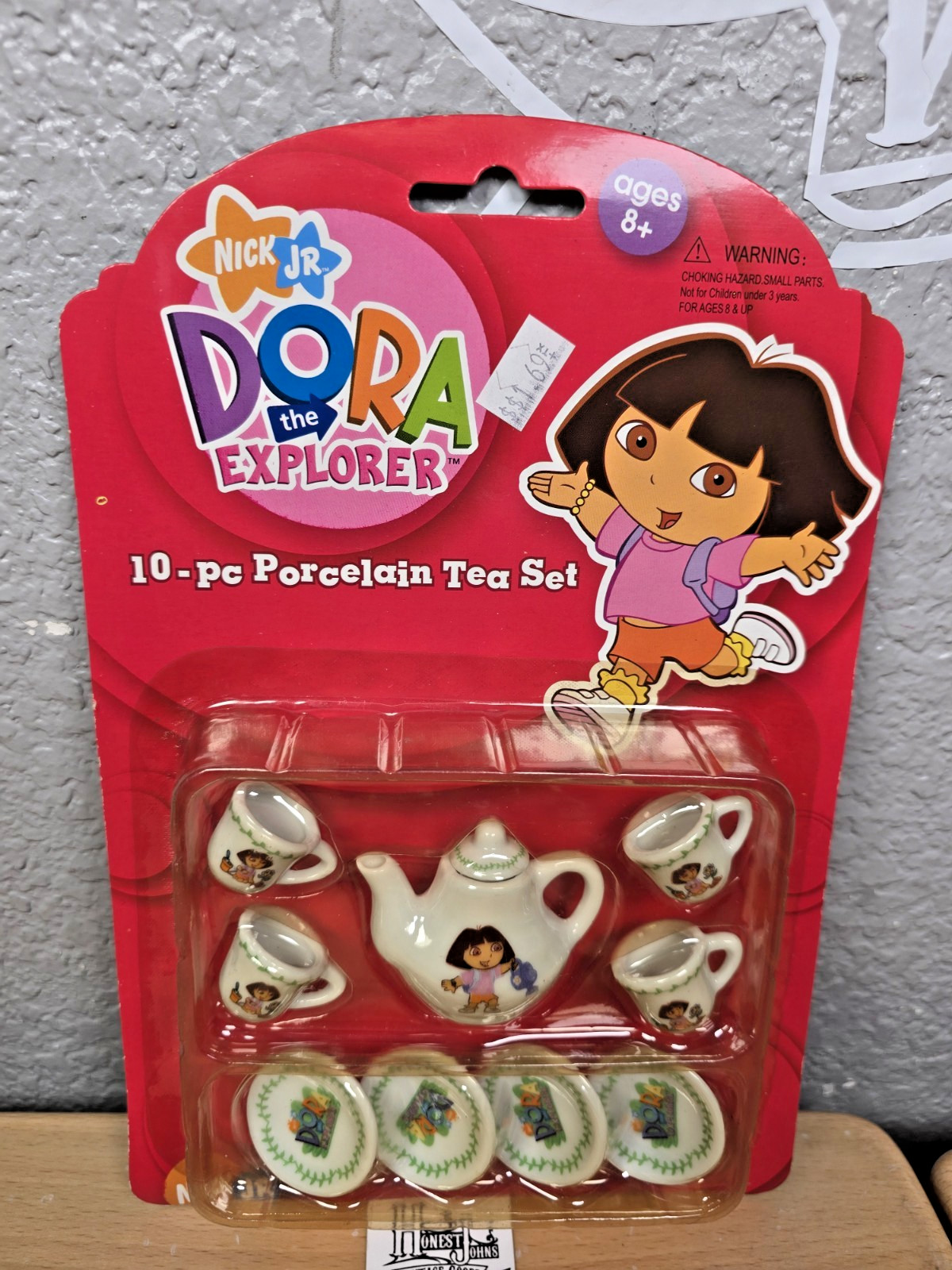 BTG 2006 Nick JR Dora The Explorer 10 pcs Porcelain Tea Set New old Stock
