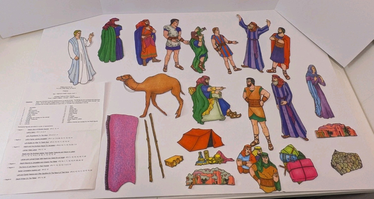 Book of Mormon Felt Flannel Stories Pattern LDS Nephi’s Family Saga