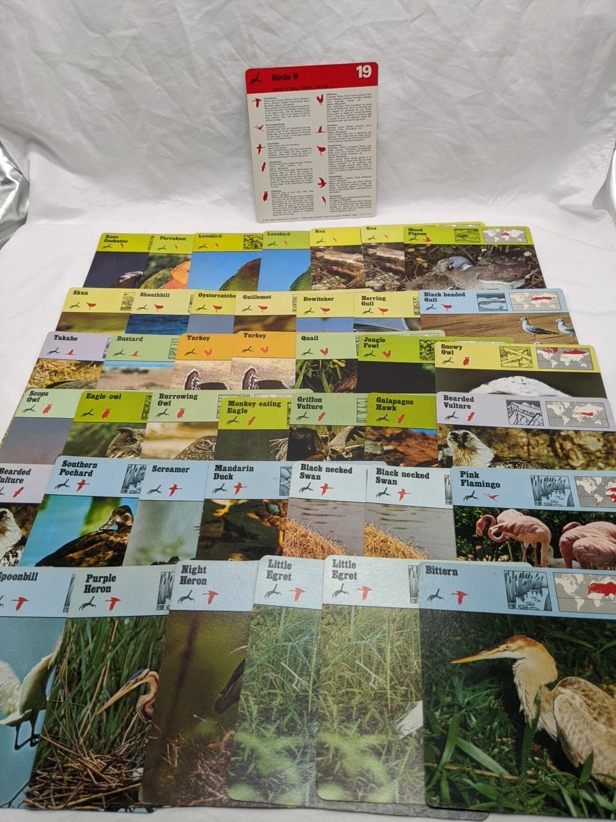Lot Of (41) 1975 Rencontre Birds II Education Cards