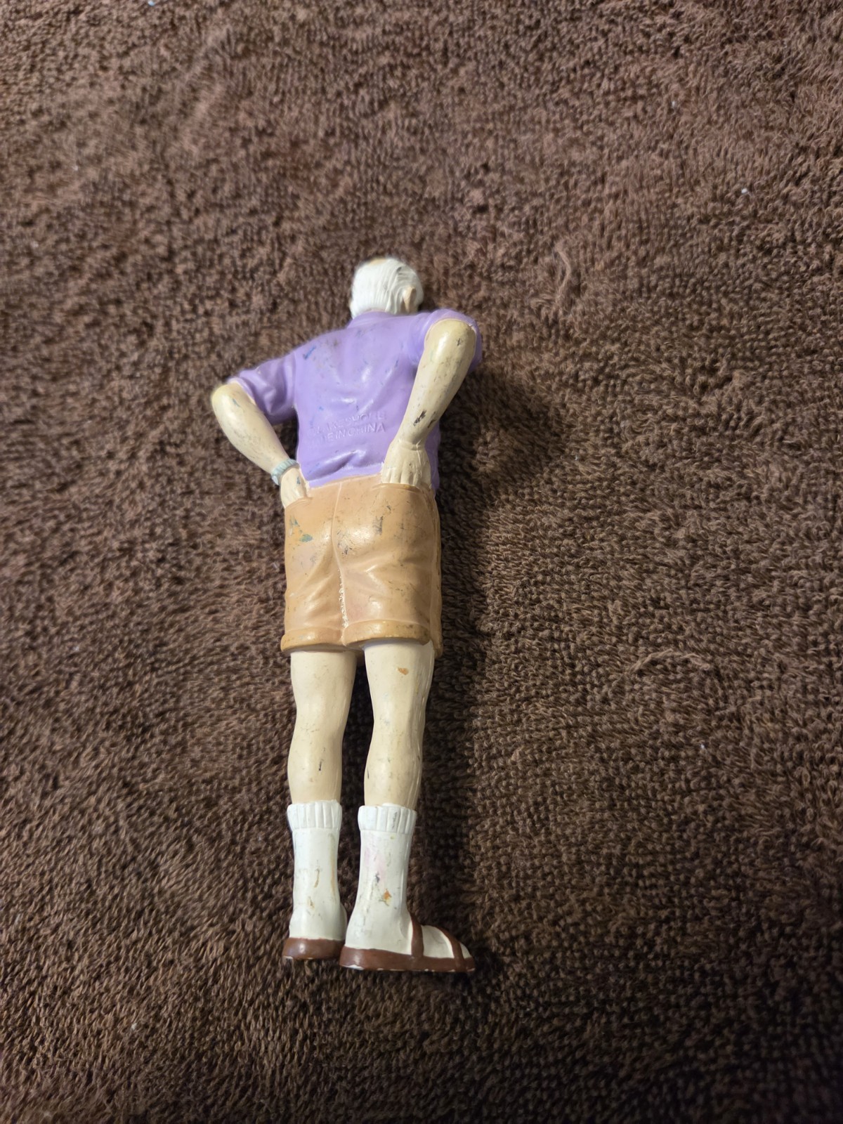 Lakeshore Learning Community PVC People Figure Grandpa Purple Shirt