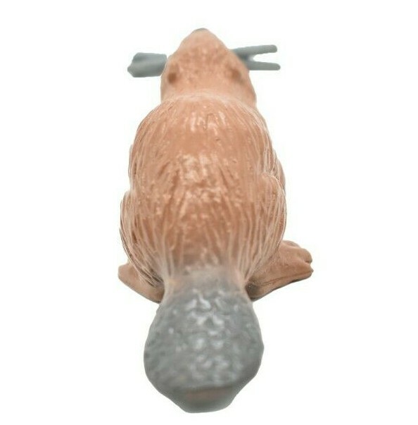 Beaver, Castor, Plastic Animal Toy Kids Realistic Model Figurine 2.25″ F3534