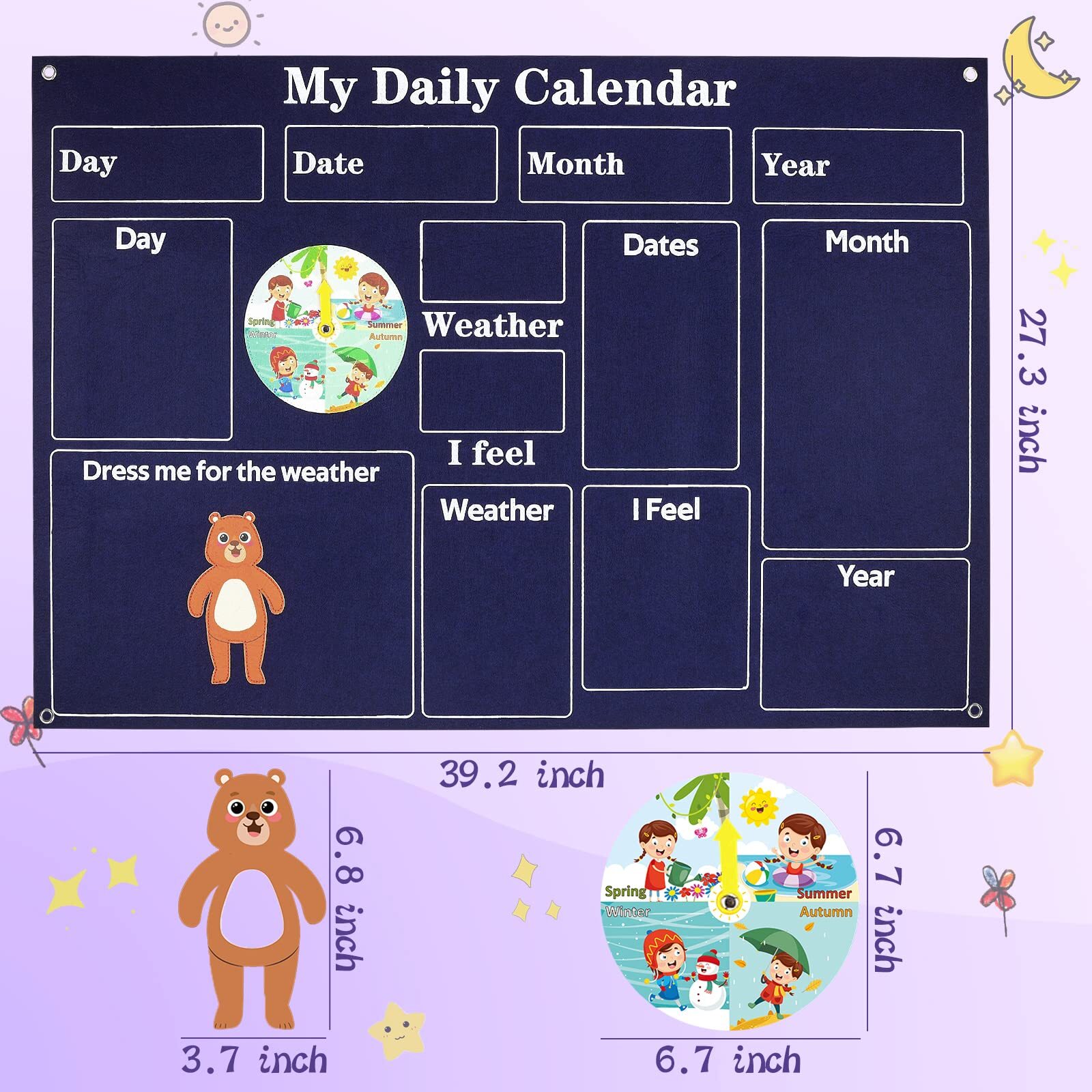 My First Daily Calendar-Preschool Classroom Must Haves Circle Time Learning C…