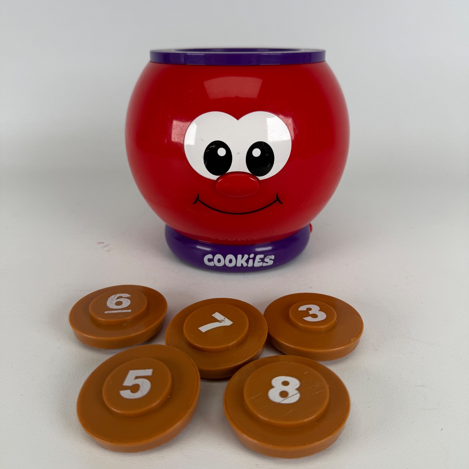 The Learning Journey Learn With Me – Count And Learn Cookie Jar 5 COOKIES NO LID