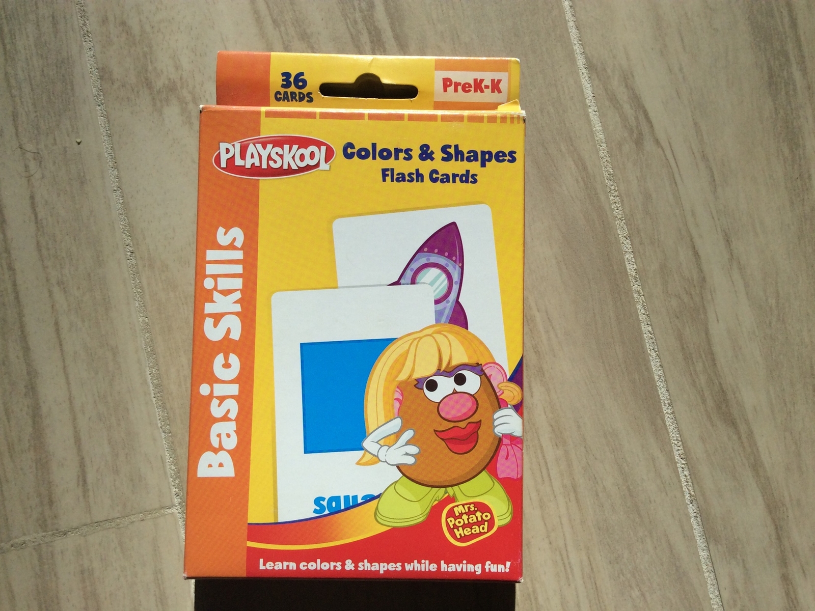 Playskool Colors & Shapes Flash Cards PreK-K Basic Skills (36 Cards)