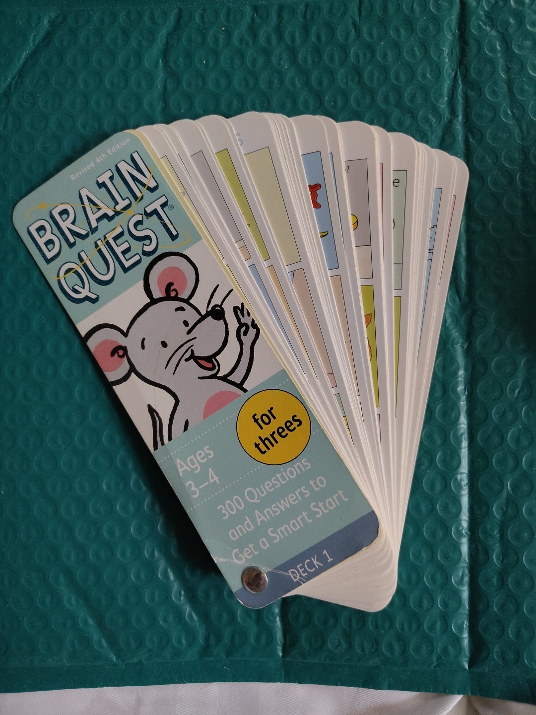 Fun Educational Brian Quest Deck 1 For 3/4 Years Old Questions and Answer Cards