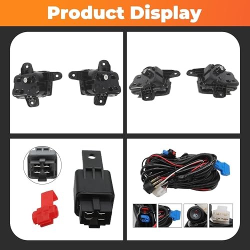 Pair Fog Light Assembly Compatible with 2022 2023 2024 Sierra 1500 Front