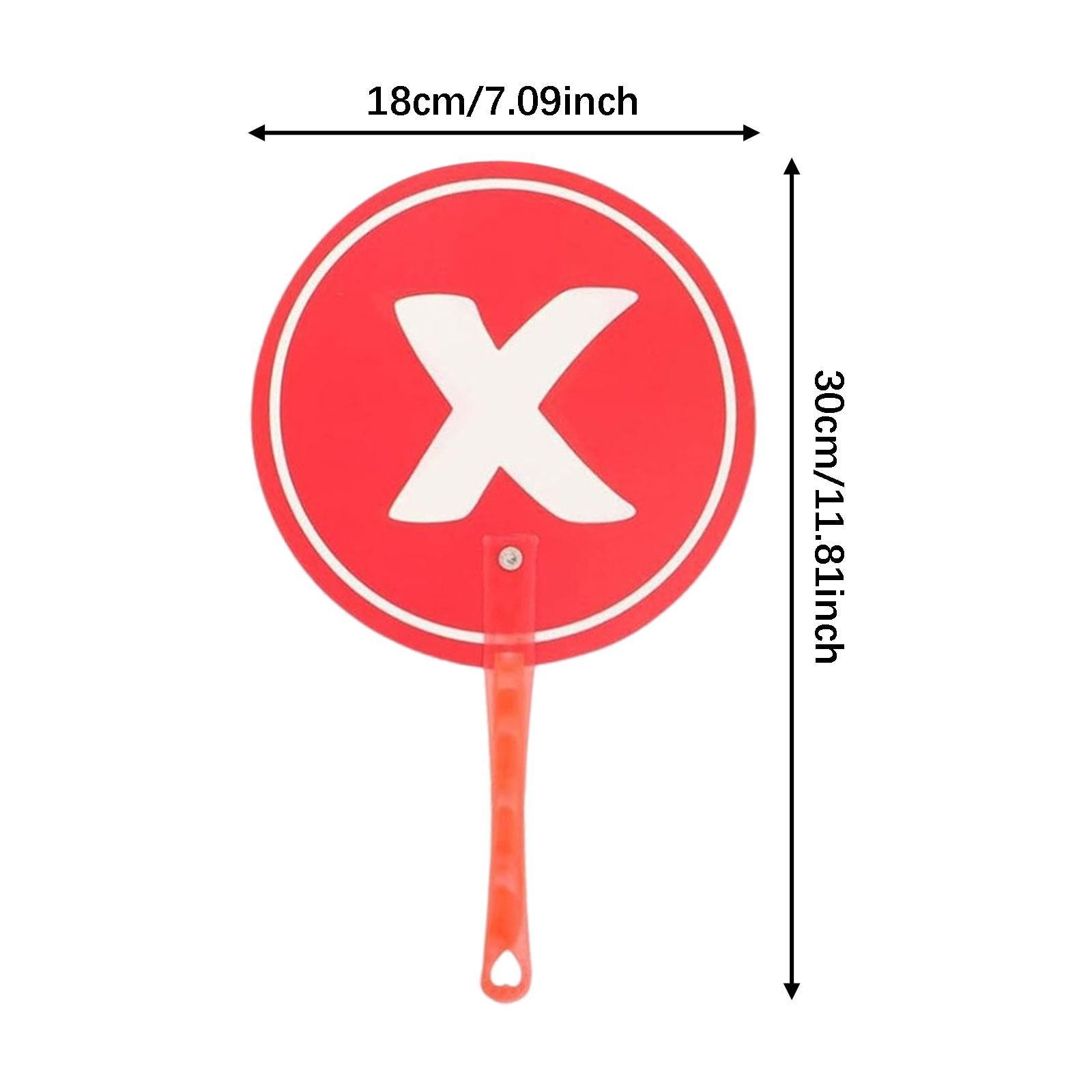 10Pcs Voting Paddles Interaction Signs Interactive Tool Green Red Classroom