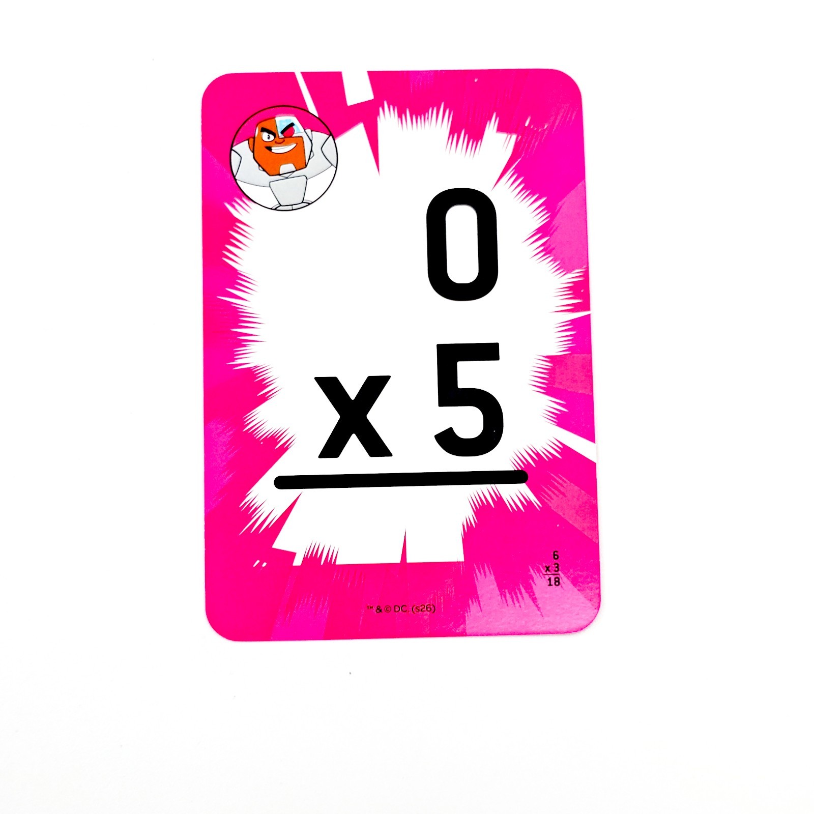 Teen Titans Go Multiplication Flash Cards 36 Count Childrens NEW DC Bendon