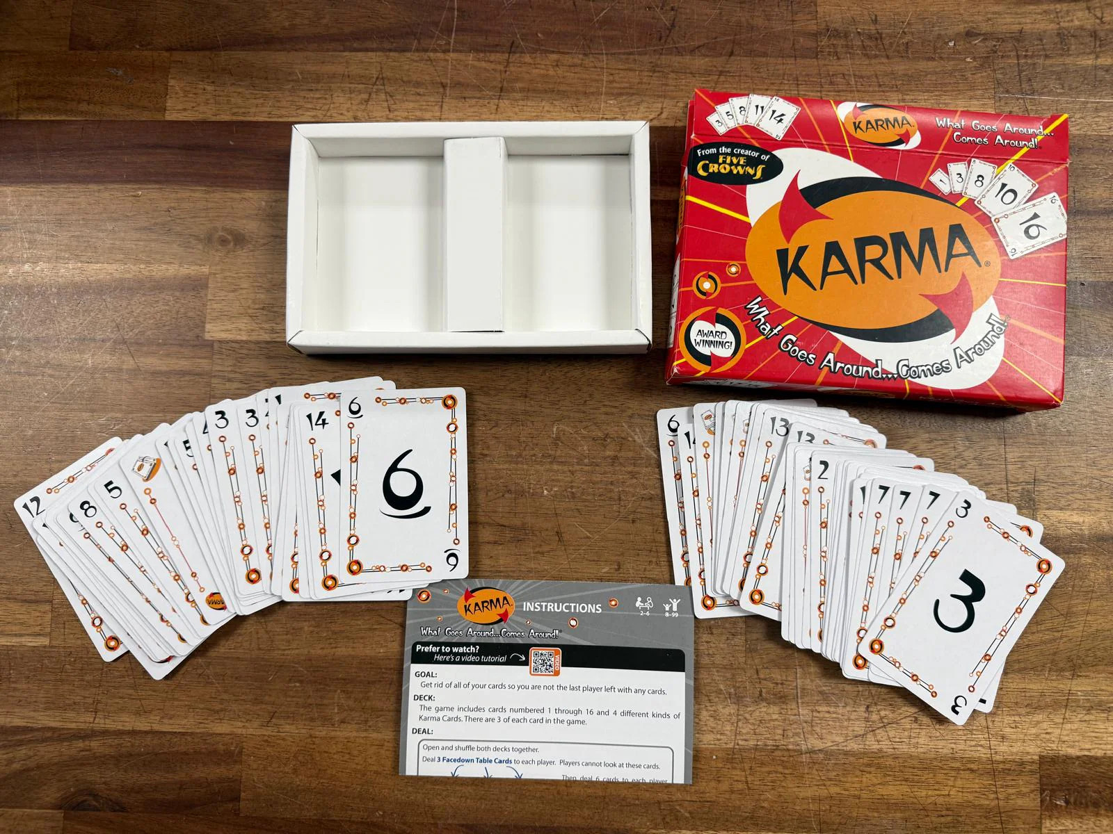 KARMA Card Game Ages 8 Players 1 (VG)