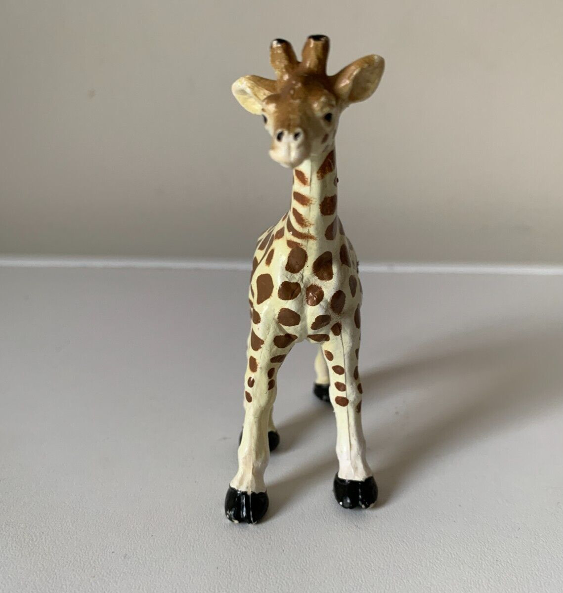 Vintage 1998 Safari LTD Standing Giraffe Figure Hard Plastic