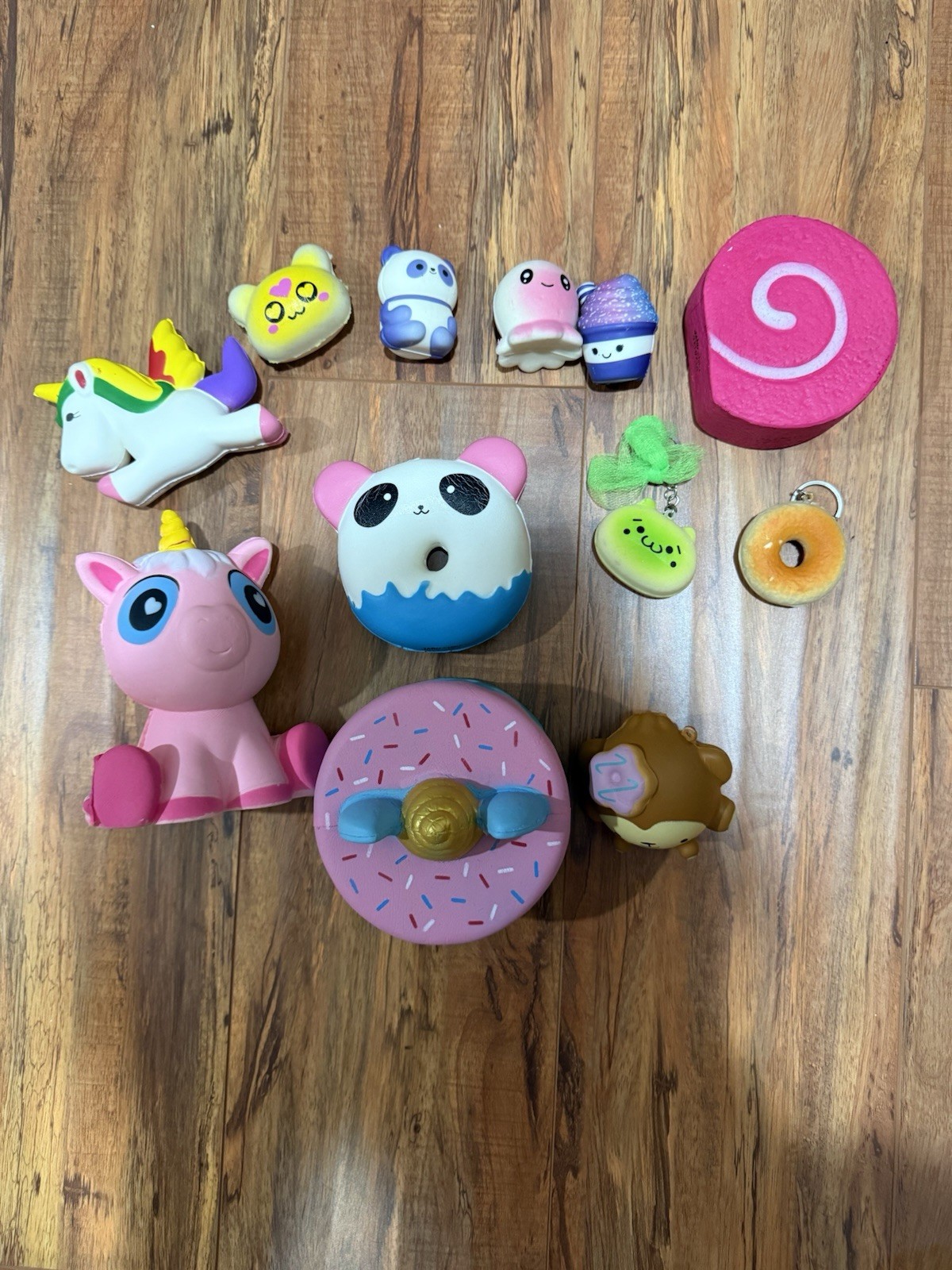 Lot of 12 toys Cake Unicorn Panda