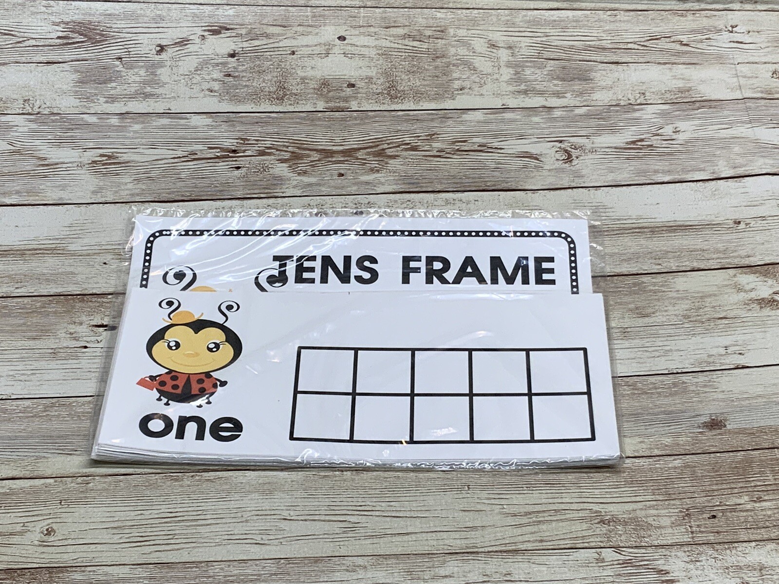 Lady Bug – Themed Learning Centers – Laminated – Tens Frames