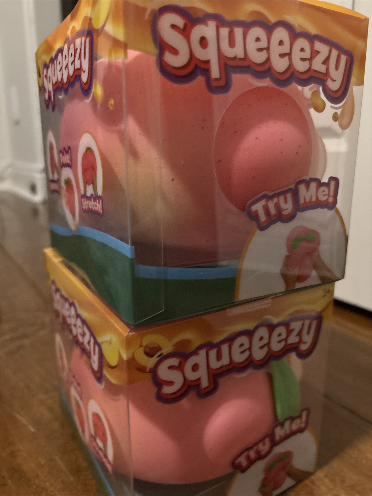 Viral Sunny Days Squeezy Peach TWO PIECE Sensory Fidget Toy ❗️RARE❗️