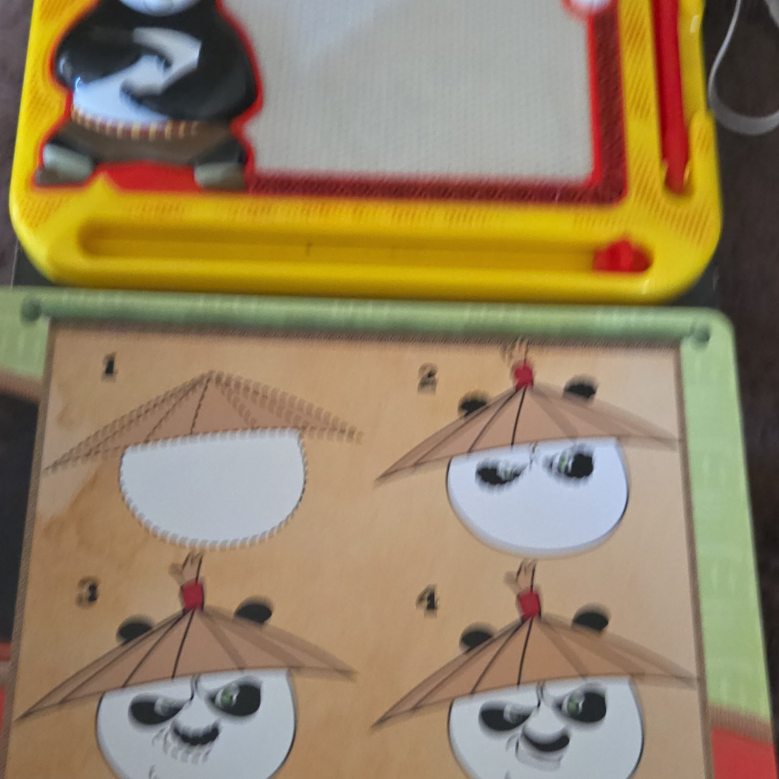 Phidal Kung Fu Panda Magnetic Drawing Pad with Erasable Pen Ages 3+