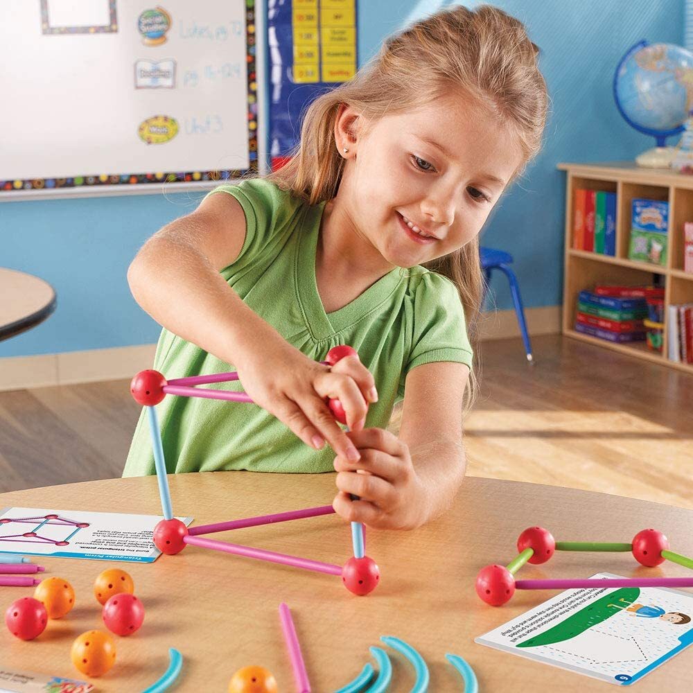 Learning Resources Stem Explorers Geomakers 58 Pcs Kids 5+ Toy 3D Building 9293