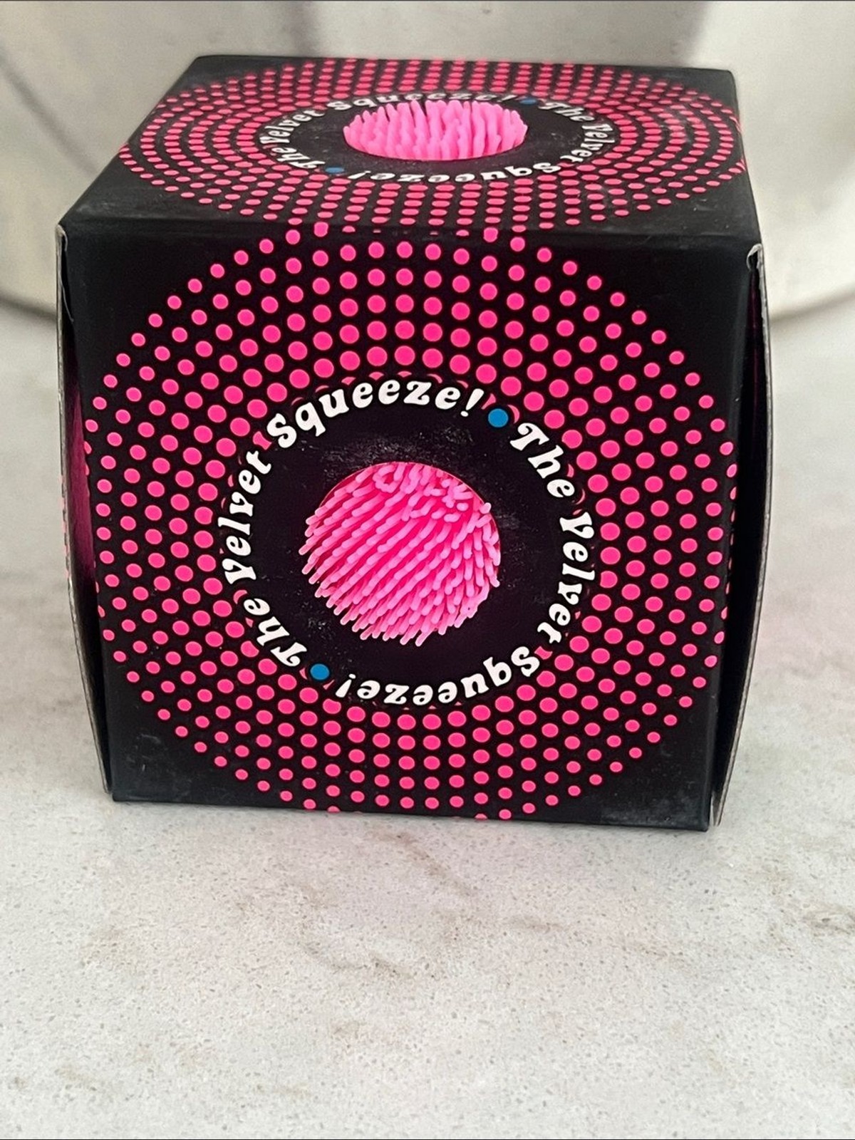 Needoh Fuzzball The Velvet Squeeze Pink