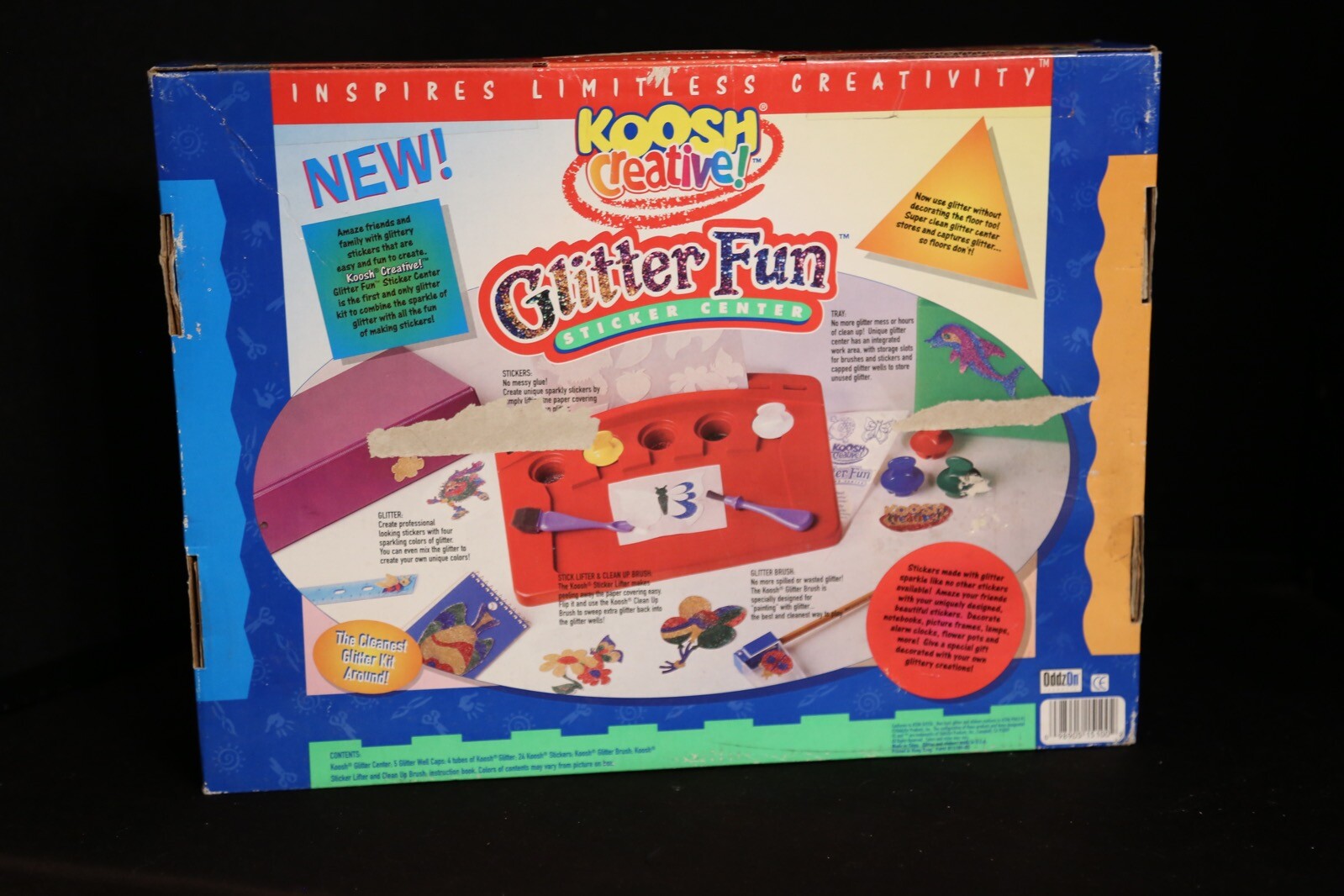 Koosh Creative Glitter Fun Vintage Kids Craft Set OddzOn NEW
