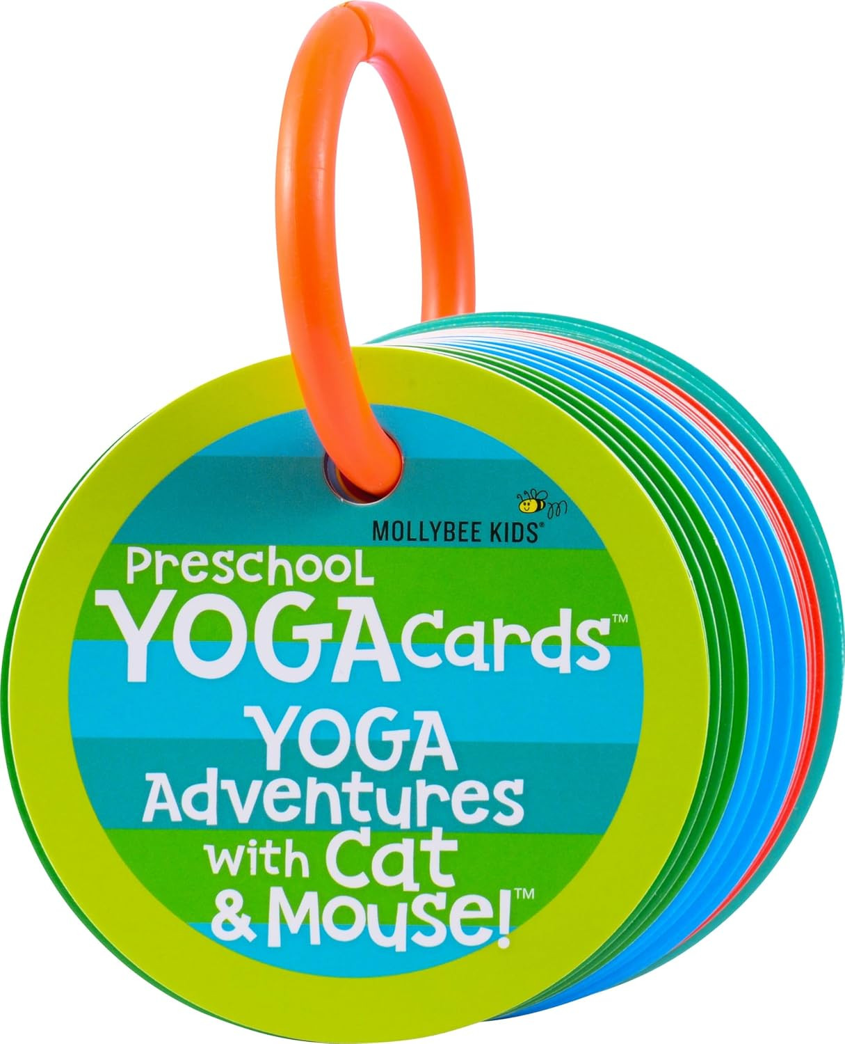 Preschool Yoga Cards for Kids, Set of 40 Poses and Activities, Beginner Yoga for