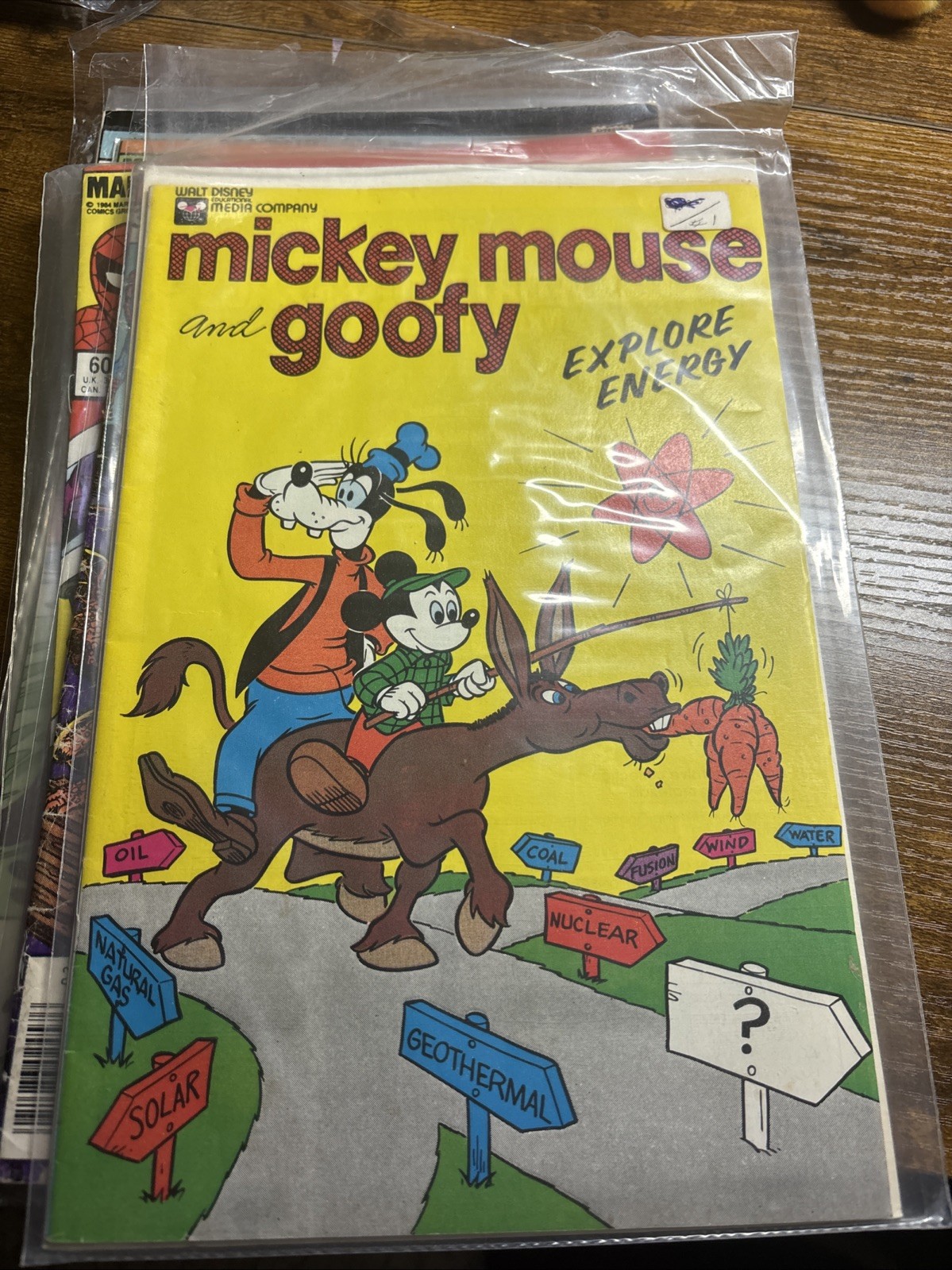 Mickey Mouse & Goofy Explore Energy Comic Disney 1976 Educational Media Color