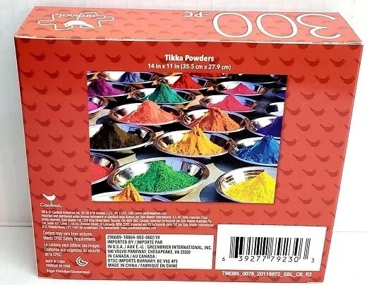 NEW 300PC PUZZLE JIGSAW SET TIKKA POWDERS HANDS COLORFUL EXPLOSION INDIA ART