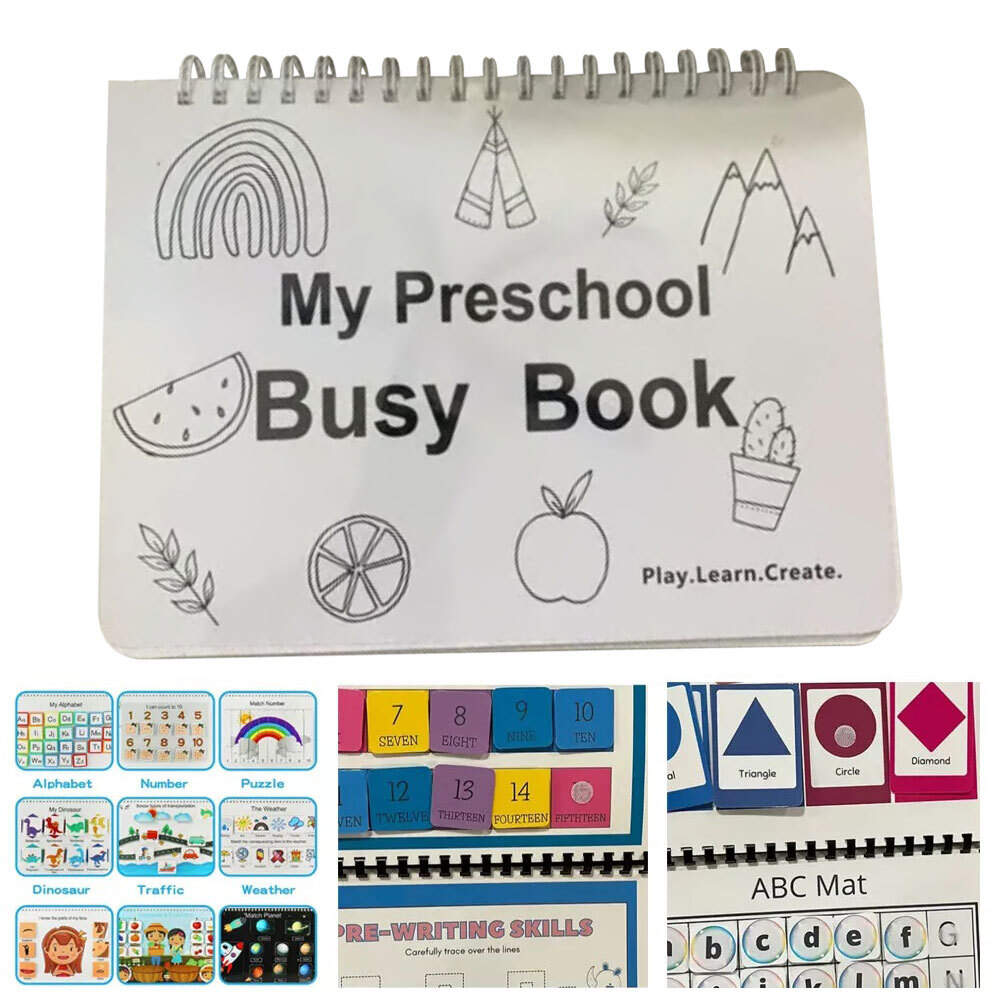 My Preschool Busy Book Educational Toys Gift for Kids & Toddlers ET