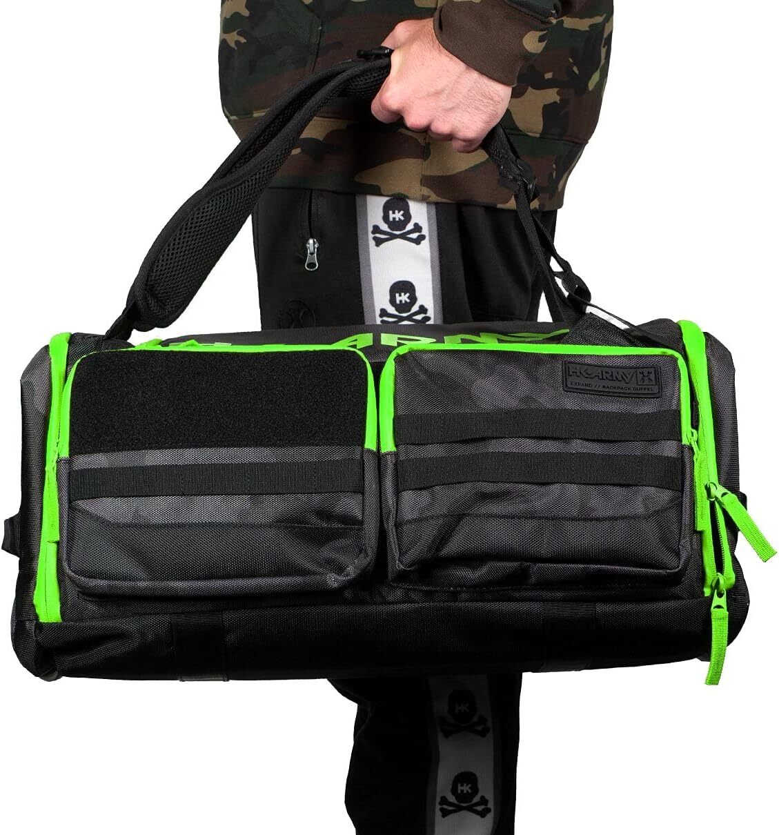 HK Army Expand Backpack Paintball Gearbag – Shroud Black/Green